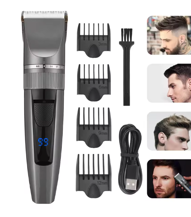 Maquinilla Cortapelo Profesional 1200 mAh – Potencia Inalámbrica para un Corte Perfecto